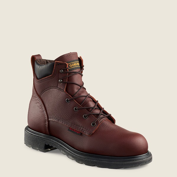 Botas de Trabajo Red Wing Hombre Vino - Supersole® 2.0 - 6-Inch Waterproof Soft Toe - 854-PWLSEV